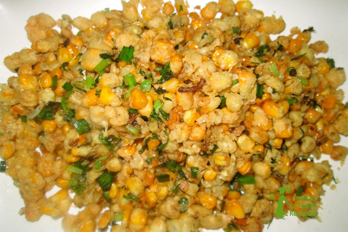 crispy corn kernels